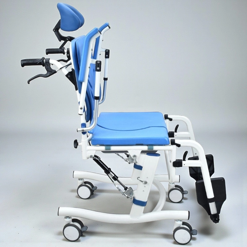 Poylin P620 Tilt Özellikli Baş Destekli Alüminyum Banyo Tuvalet Sandalyesi