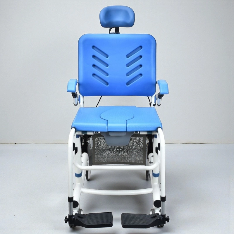 Poylin P620 Tilt Özellikli Baş Destekli Alüminyum Banyo Tuvalet Sandalyesi