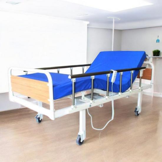 2 Motorlu Tabanca Korkuluklu Hasta Karyolası ES-159