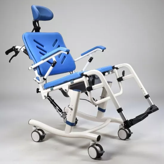 Poylin P620 Tilt Özellikli Baş Destekli Alüminyum Banyo Tuvalet Sandalyesi