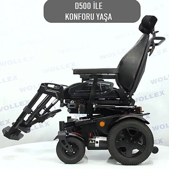 Wollex D500 Akülü Tekerlekli Sandalye 